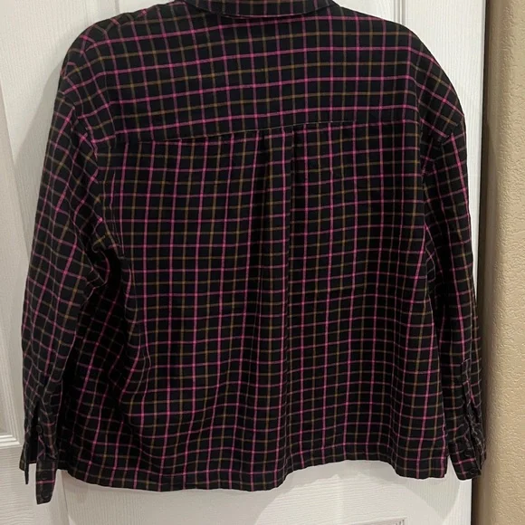 Madewell Plaid Button-Up Shirt - Size M - Picture 6 of 8